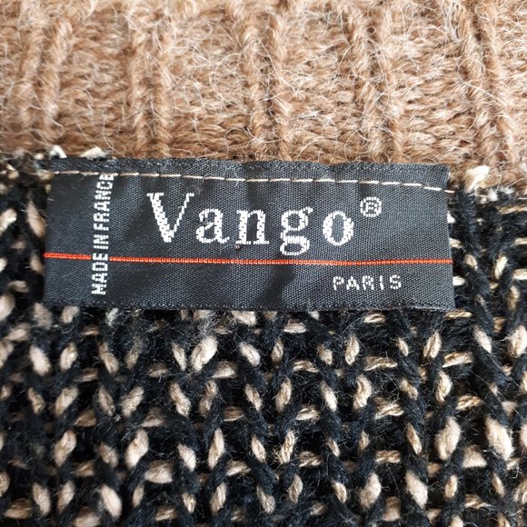Vango Paris Vintage Tan Grandpa Knit Cardigan - Picture 5 of 12
